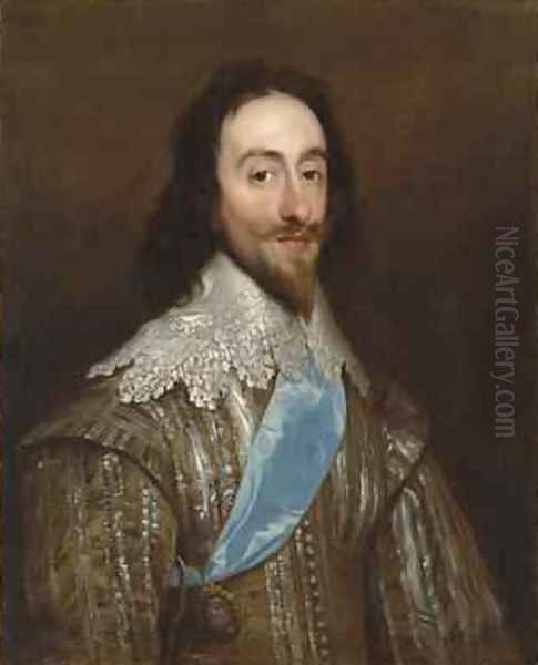 Portrait of Charles I 1632 Oil Painting by Daniel Mytens