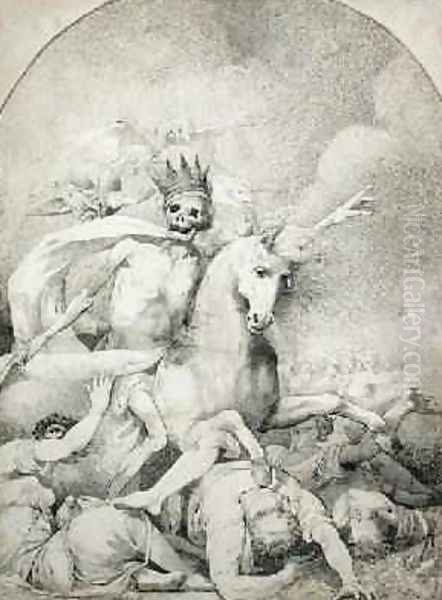 Death on a Pale Horse 1775 Oil Painting by John Hamilton Mortimer