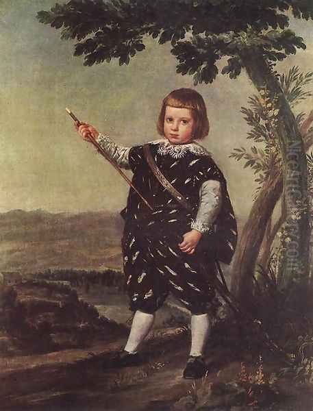 Infante Don Baltazar Carlos 1635 Oil Painting by Juan Bautista Martinez del Mazo