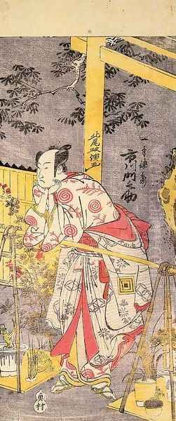 Ichikawa Monnosuke II as Chotto Tokubei 1780 Oil Painting by Kitao Masanobu