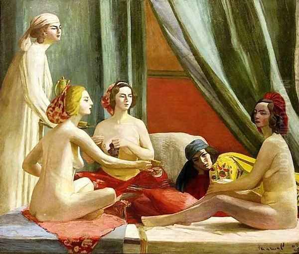 Les Odalisques Oil Painting by Jacqueline Marval