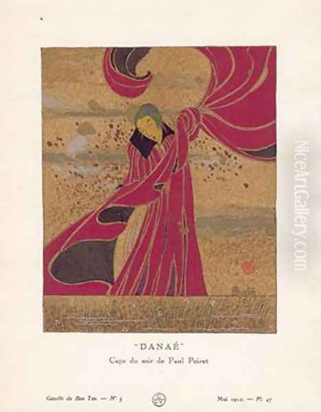 Danae Cape du soir de Paul Poiret Oil Painting by Charles Martin