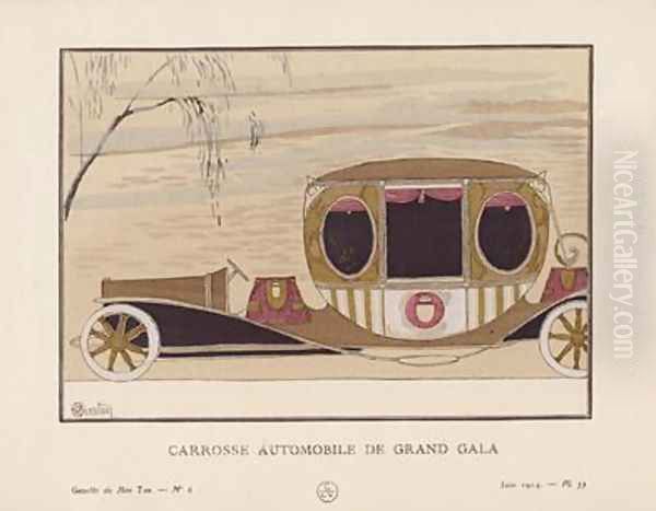 Carrosse Automobile de Grand Gala Oil Painting by Charles Martin