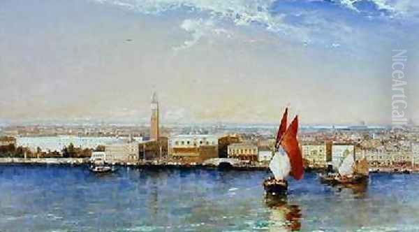 The Bacino Venice 1897 Oil Painting by Arthur Joseph Meadows