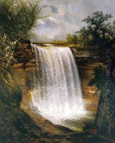 Minnehaha Oil Painting by Gilbert Davis Munger