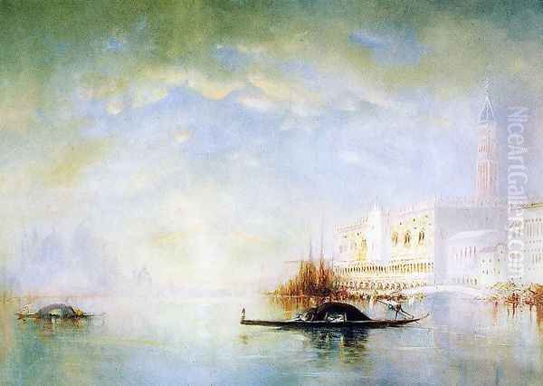 Venetian Scene Oil Painting by Gilbert Davis Munger