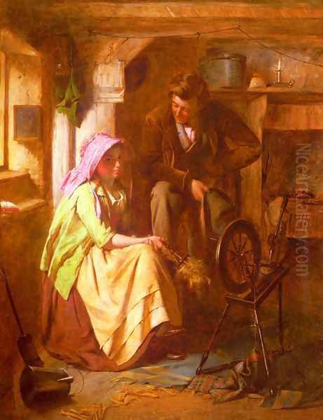 Courtship Oil Painting by William Henry Midwood