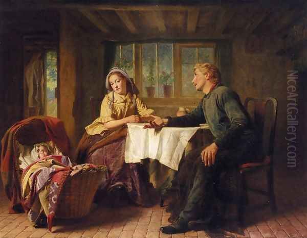 Planning the Future Oil Painting by William Henry Midwood