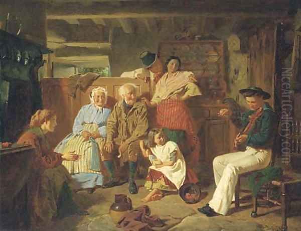 The Sailor's Tune Oil Painting by William Henry Midwood