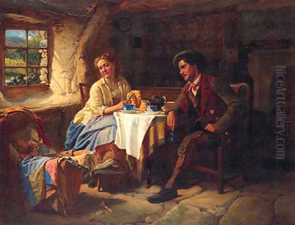 The New Arrival Oil Painting by William Henry Midwood