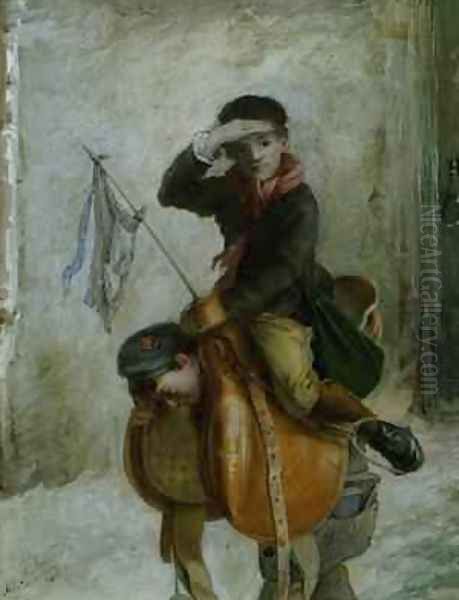 The Young Cavalryman Oil Painting by Augustus Edward Mulready