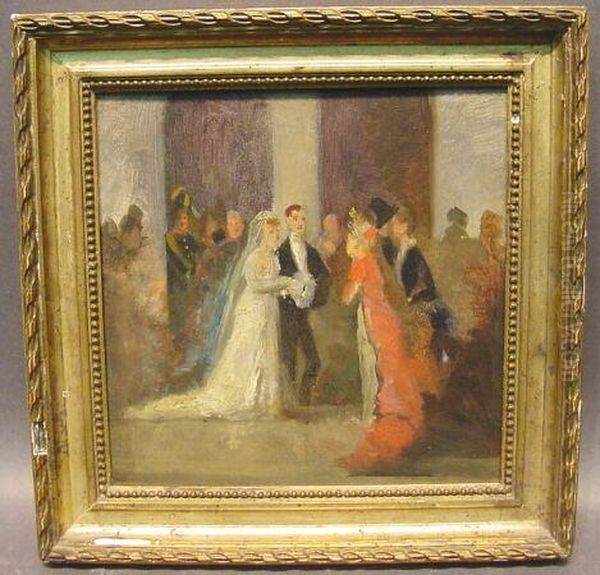 The Wedding Oil Painting by Constantin Guys