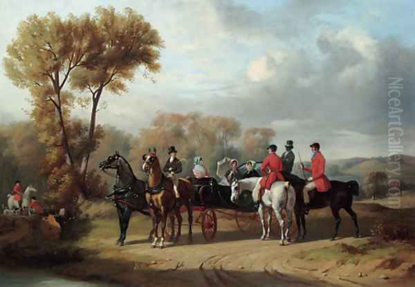 The Meeting Oil Painting by Henri D'Annecy (Comte De) Montpezat