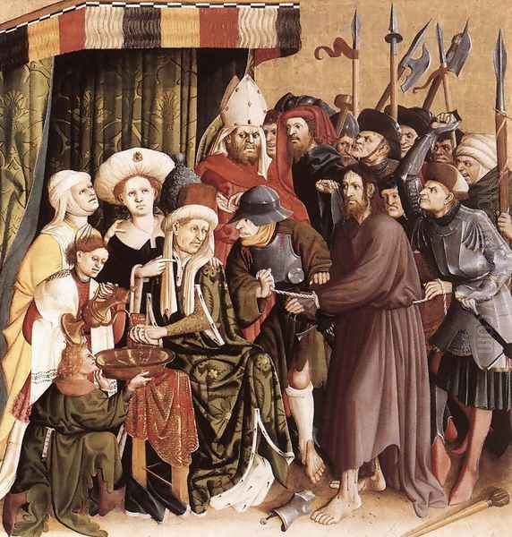 Christ before Pilate 1437 Oil Painting by Hans Multscher