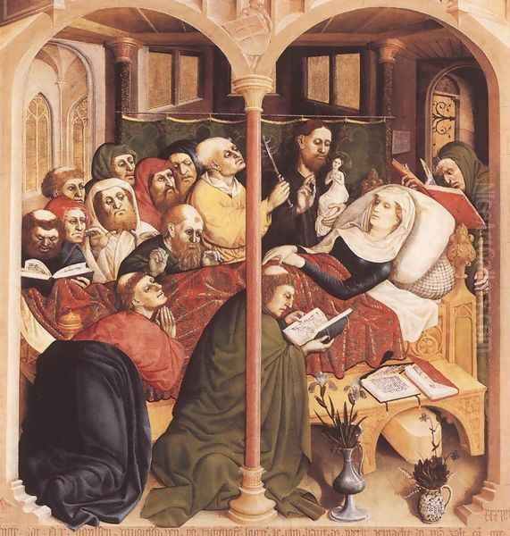 The Death of the Virgin 1437 Oil Painting by Hans Multscher