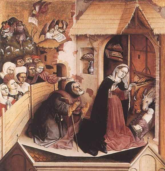 The Birth of Christ 1437 Oil Painting by Hans Multscher