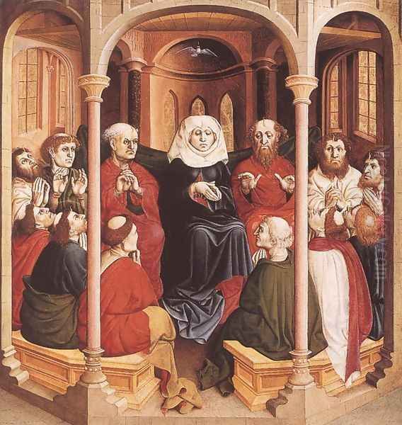 Pentecost 1437 Oil Painting by Hans Multscher