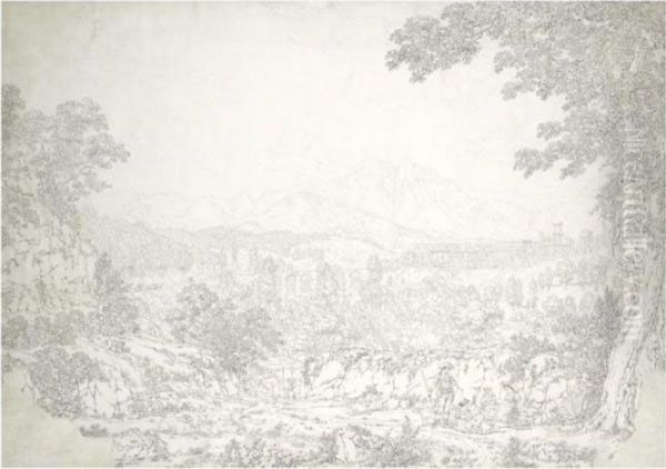 View Of Cava Dei Tirreni Oil Painting by Jacob Philipp Hackert