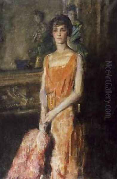 Mademoiselle de Pourtales 1925 Oil Painting by Ambrose McEvoy