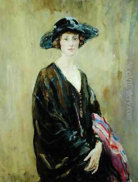 Portrait of Dorothy Una Ratcliffe Oil Painting by Ambrose McEvoy