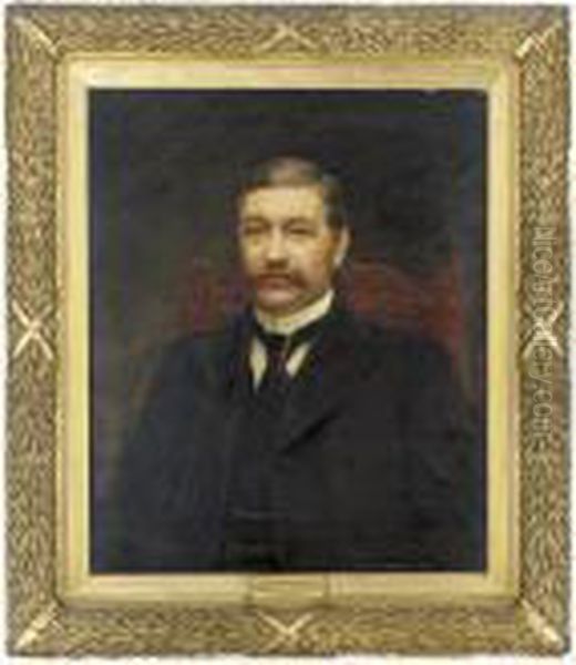 Portrait Of Thomas Bayley Oil Painting by Arthur Trevor Haddon