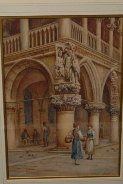 Meeting At The Cloisters Oil Painting by Arthur Trevor Haddon