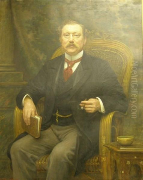 Portrait Of A Gentleman Oil Painting by Arthur Trevor Haddon