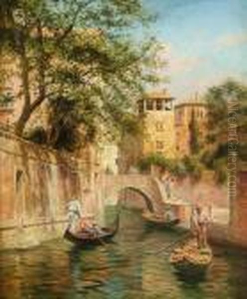 Grand Canal Venice Oil Painting by Arthur Trevor Haddon