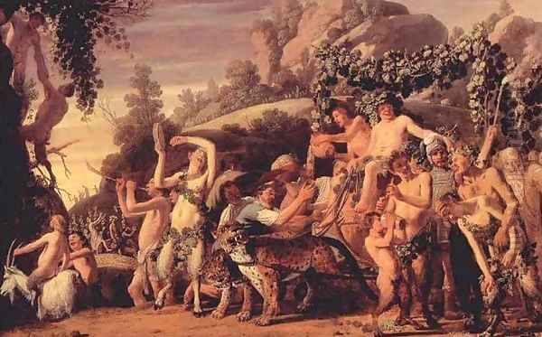 Triumph of Bacchus Oil Painting by Claes Cornelisz Moeyaert