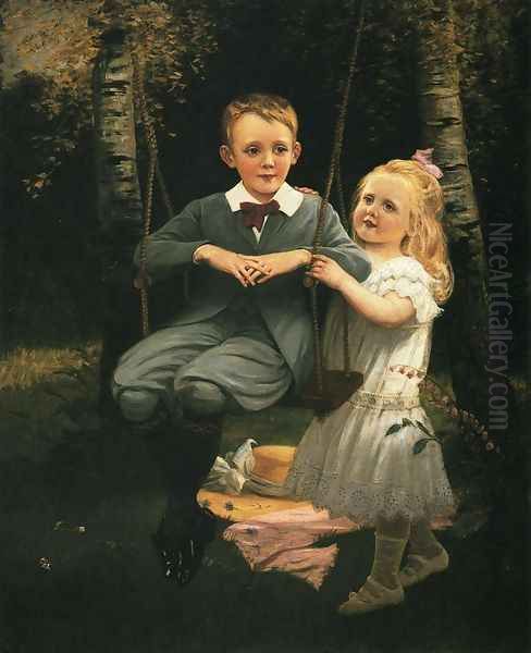 The Swing Oil Painting by Phillip Richard Morris