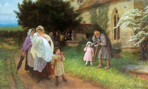 The Christening Party Oil Painting by Phillip Richard Morris