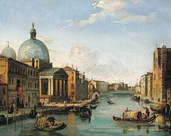 Venetian View Oil Painting by Giovanni Migliara