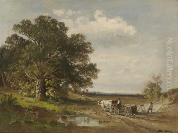 Baumlandschaft Mit Tumpel Oil Painting by Fritz Halberg-Krauss