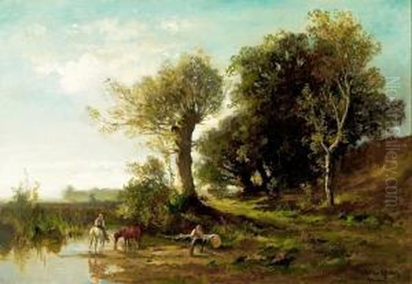 Landscape Oil Painting by Fritz Halberg-Krauss