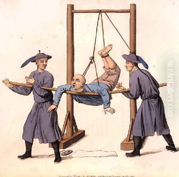 Punishment of the Swing Oil Painting by Major George Henry Mason