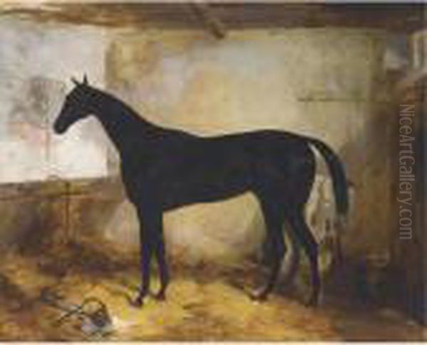 The Sheriff In A Stable Oil Painting by Harry Hall