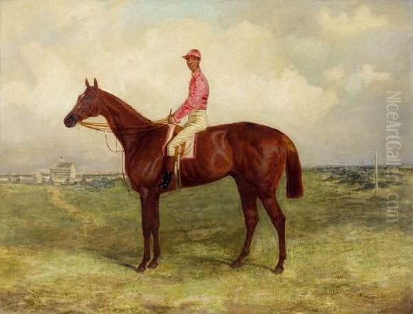 Hermit, Vainqueur Du Derby D'epsom En 1867, Monte Par John Daley Oil Painting by Harry Hall