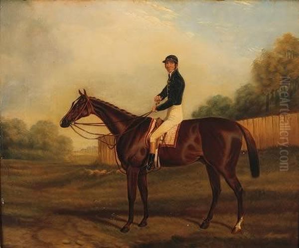 Winner Ofthe Derby Oil Painting by Harry Hall