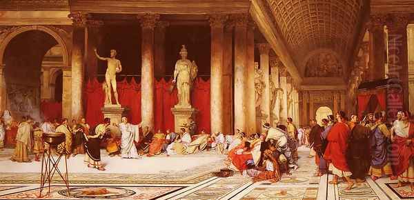 The Court of Caligula Oil Painting by Virgilio Mattoni de la Fuente