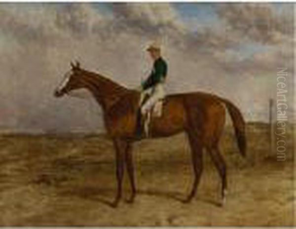 Blair Athol, Winner Of The Derby And St. Leger, 1864, With J. Snowden Up Oil Painting by Harry Hall