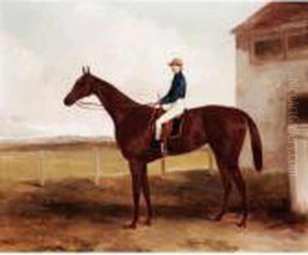 Dacia, Winner Of The Cambridgeshire 1848, George Brown Up Oil Painting by Harry Hall