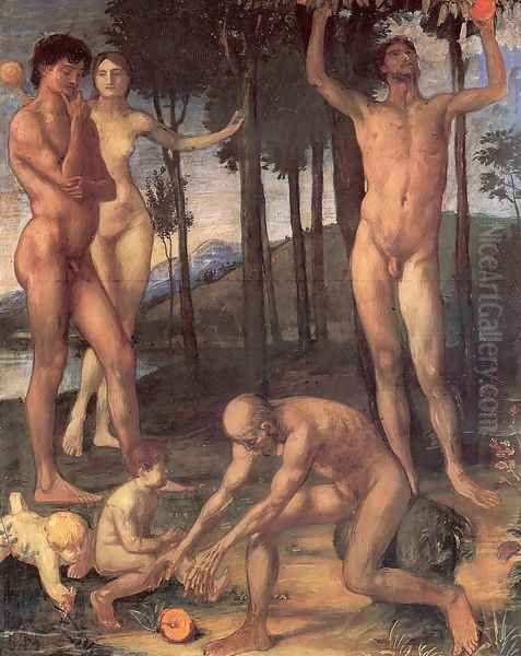 The Four Ages of Man 1877-78 Oil Painting by Hans von Marees