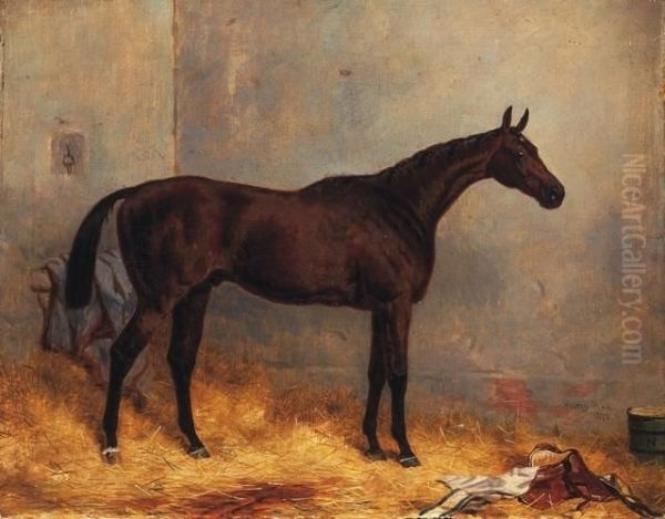 Race Horse Oil Painting by Harry Hall