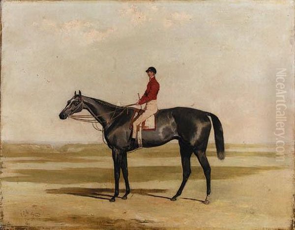 The Squire With Jockey Up, At Newmarket Oil Painting by Harry Hall