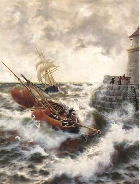 After a stormy night, Ramsgate Oil Painting by Thomas Rose Miles