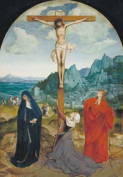 The Crucifixion Oil Painting by Workshop of Quentin Massys