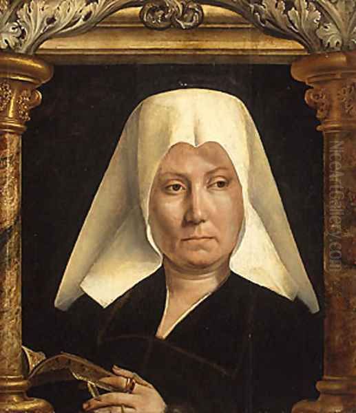 Portrait of a Woman ca 1520 Oil Painting by Workshop of Quentin Massys