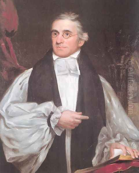 Reverend Nathaniel Bowen 1821 Oil Painting by Samuel Finley Breese Morse