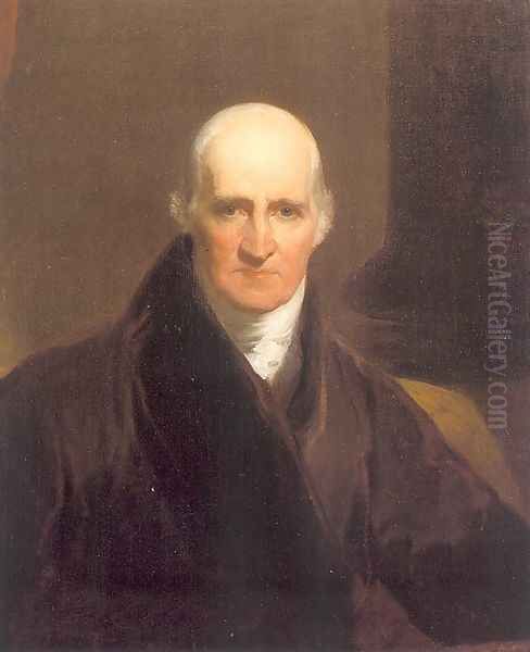 Portrait of Benjamin West (copy after Sir Thomas Lawrence) 1824-26 Oil Painting by Samuel Finley Breese Morse