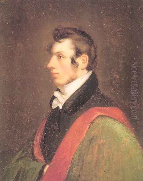 Self-Portrait 1811-12 Oil Painting by Samuel Finley Breese Morse